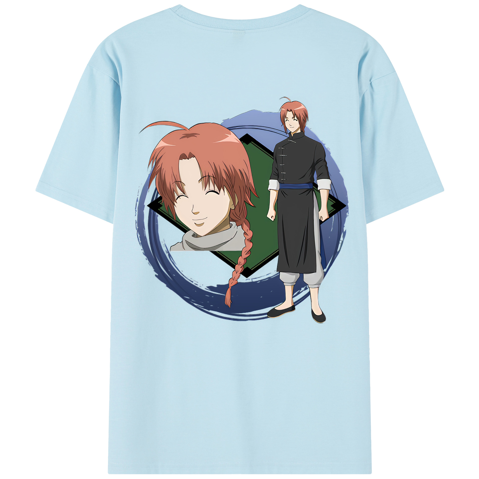 （画像用） ぎんたま 坂田銀時（さかたぎんとき） 神楽 志村新八（しむら しんぱち） GINTAMA Sakata Gintoki Kagura Shimura Shinpachi 綿100％半袖Tシャツ（背面プリント）